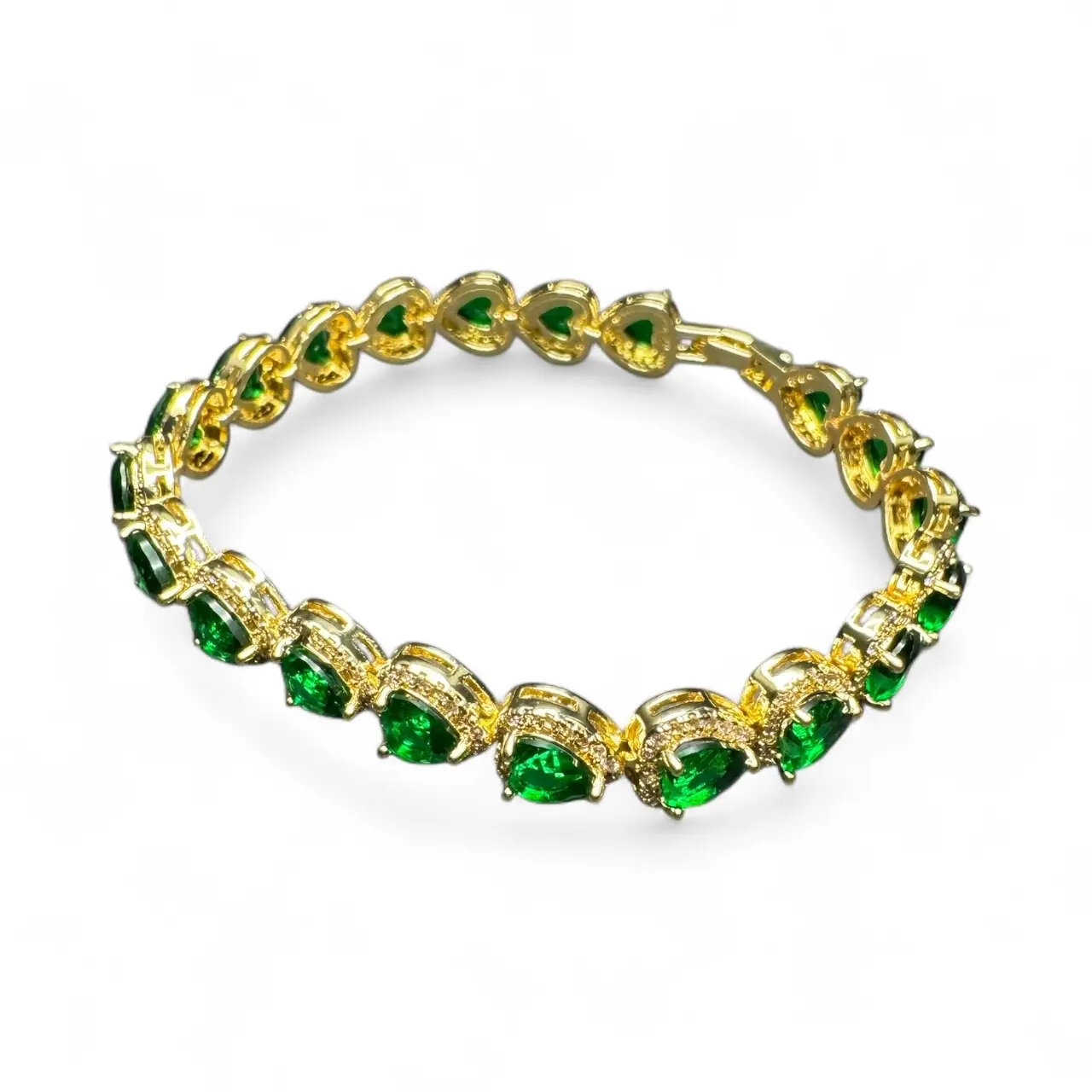 Emerald Heart Bracelet