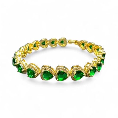 Emerald Heart Bracelet