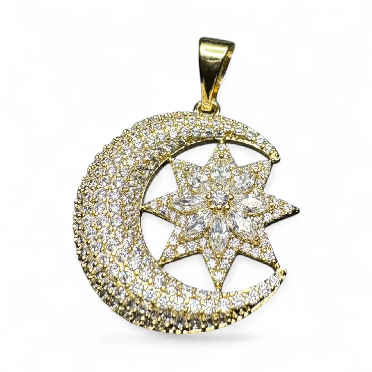 Moon and Star Charm