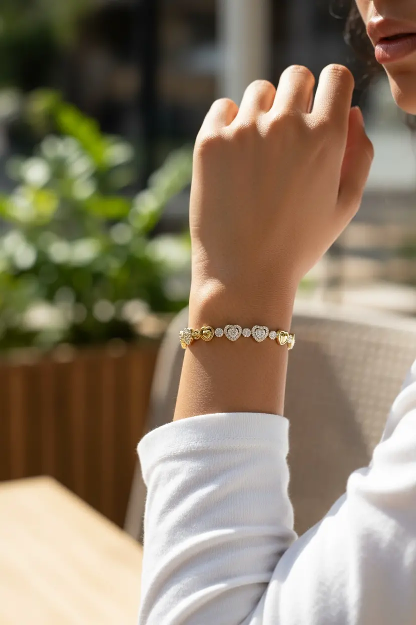 Bracelet Three Hearts