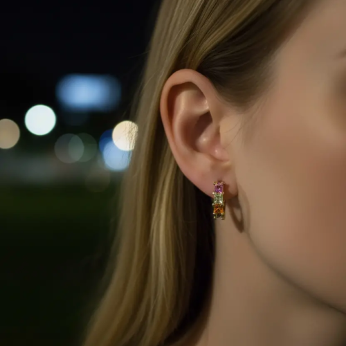 Colorful Hoop Earrings