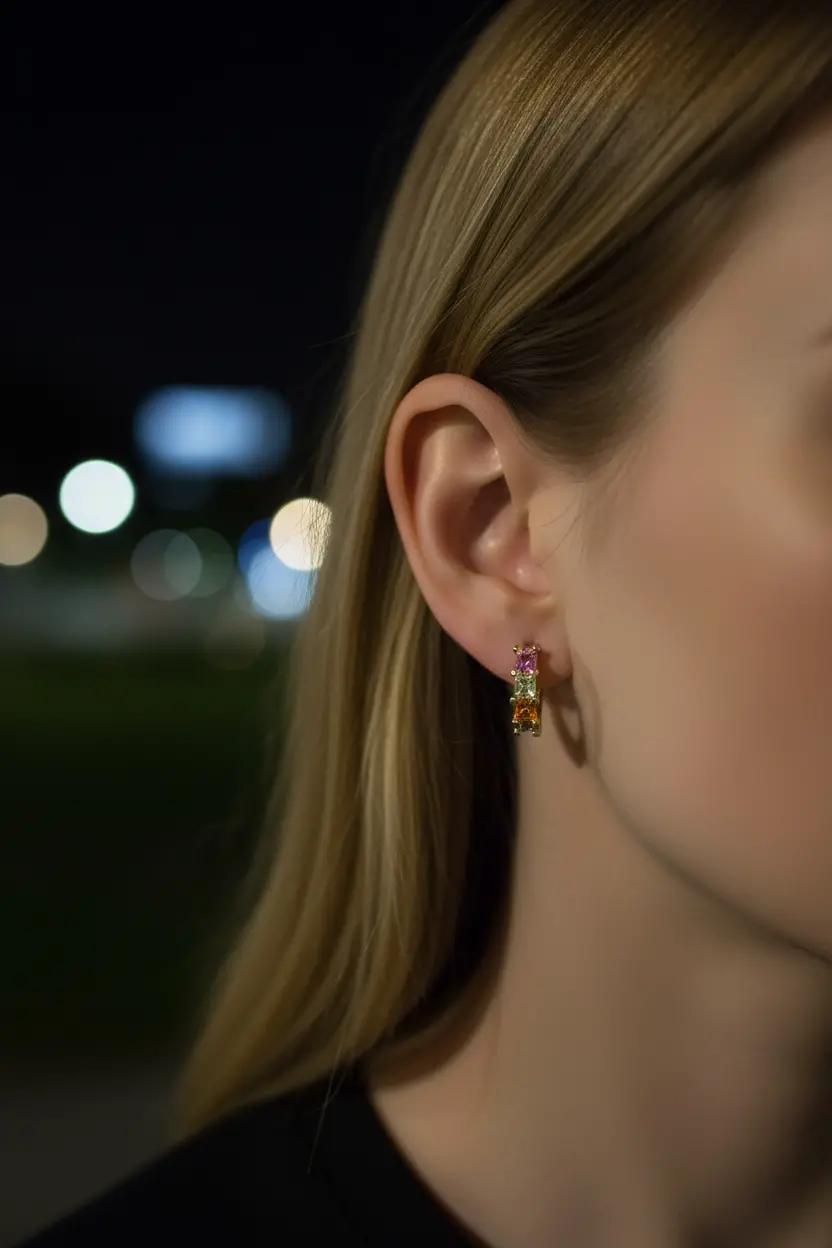 Colorful Hoop Earrings