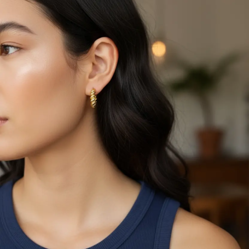 Croissant earrings