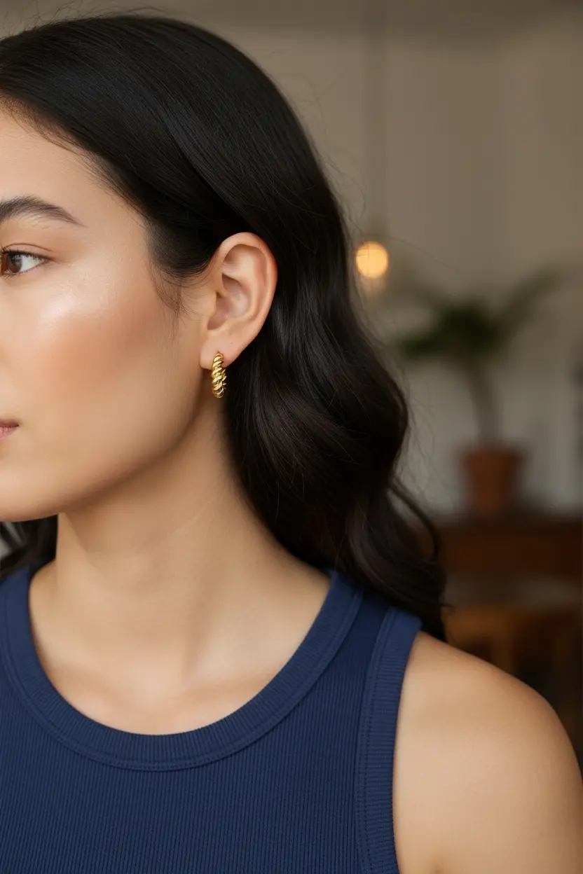 Croissant earrings