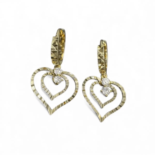 Double Heart Earrings