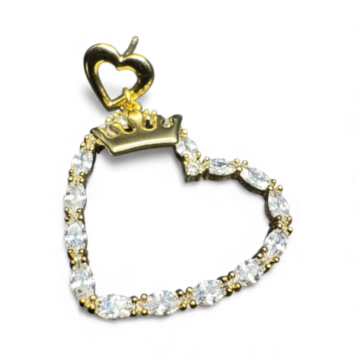 Heart Crown Earring