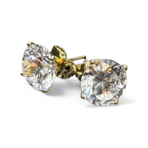 Large Diamond Stone Earring