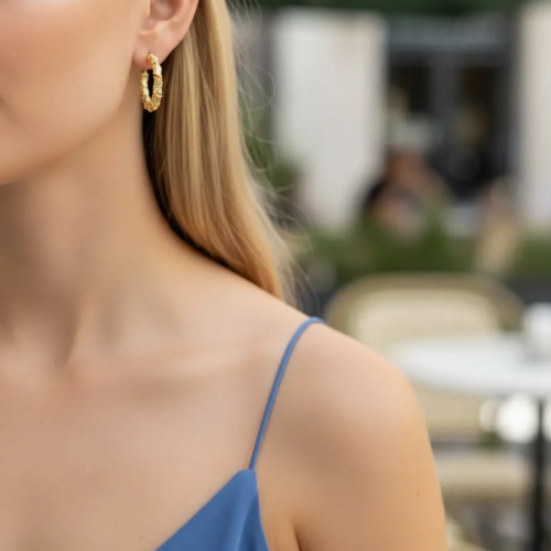 Screw-on Hoop Earring