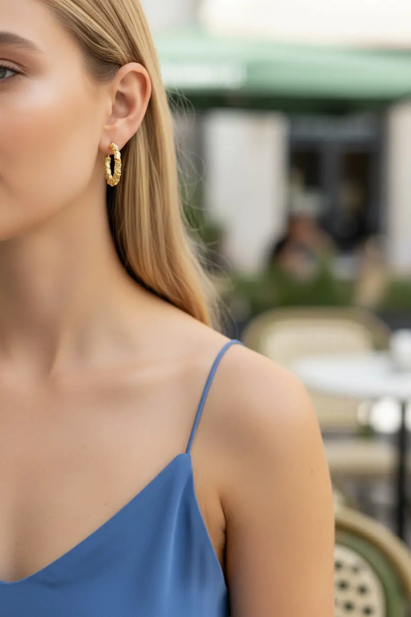 Screw-on Hoop Earring