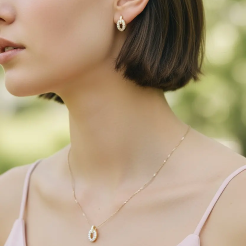 Oval Diamond Set