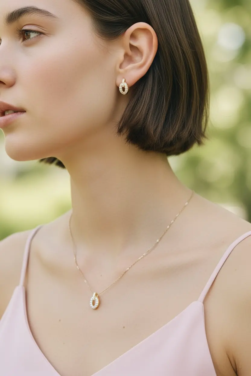 Oval Diamond Set